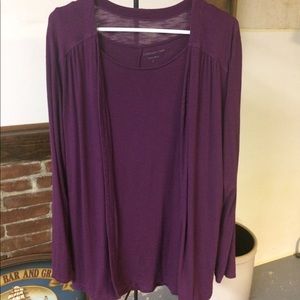 Coldwater Creek Tank/Cardigan Set